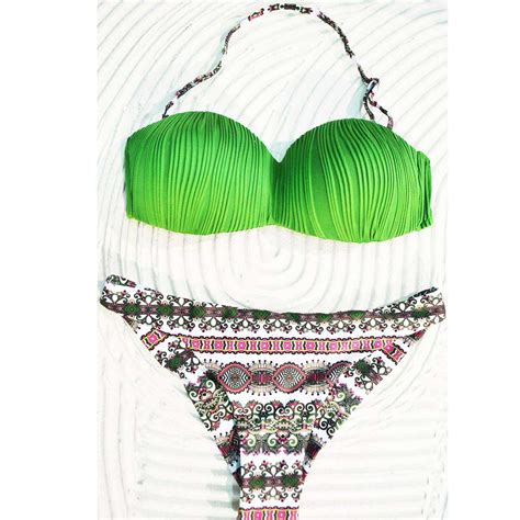 Donna Costume Da Bagno Sexy Set Bikini Brasiliano Push Up Da Bagno