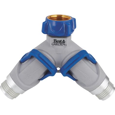 Best Garden Plastic Dual Y Hose Shutoff Connector