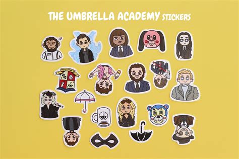 The Umbrella Academy Stickers Netflix Umbrella Academy Etsy