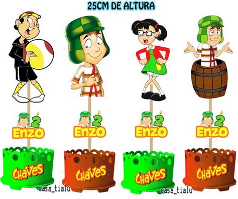 Centro De Mesa Turma Do Chaves Produtos Personalizados No Elo7