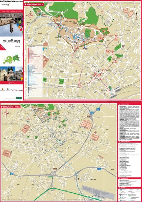 Bergamo tourist attractions map