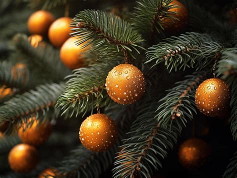 Ramas festivas con decoración de árbol de Año Nuevo Foto Premium