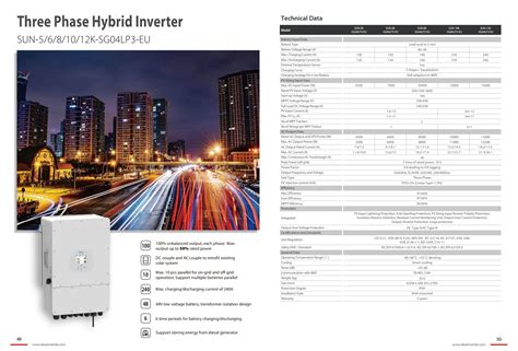 Deye Kw Hybrid Inverter Three Phase Kw Sun K Sg Lp Eu Buy Deye