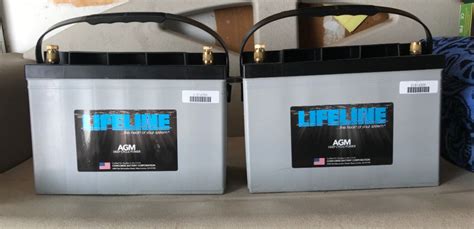 Two Brand New Lifeline Agm Batteries