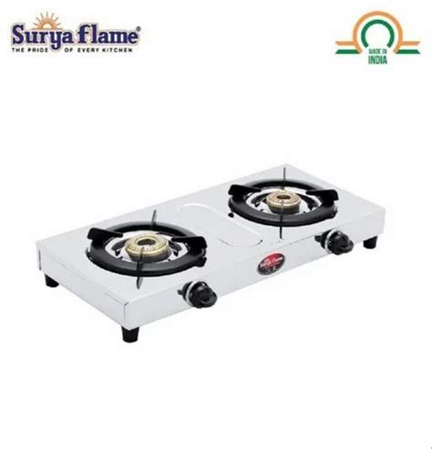 Surya Flame Lpg Sleek Burner Stainless Steel Gas Stove At Rs