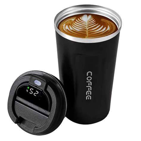 Travel Coffee Mug Stainless Steel Thermos With Intelligent Temperature