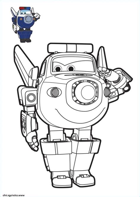 Super Wings Dessin Beau Collection Coloriage Super Wings Paul Robot