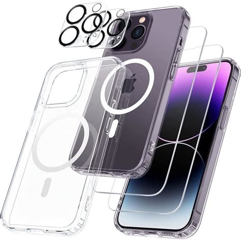 Coque hybride Pour iPhone 14 PRO MAX 2 Verres Trempés Ecran et 2