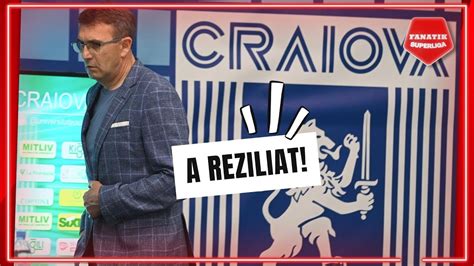 OFICIAL Eugen Neagoe A REZILIAT CONTRACTUL Cu Universitatea Craiova