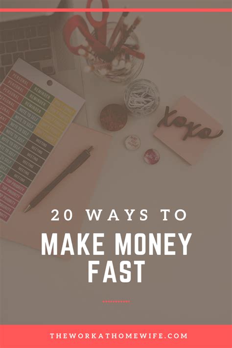 How To Make Money Fast 20 Quick Ways To Make Cash How To Make Money