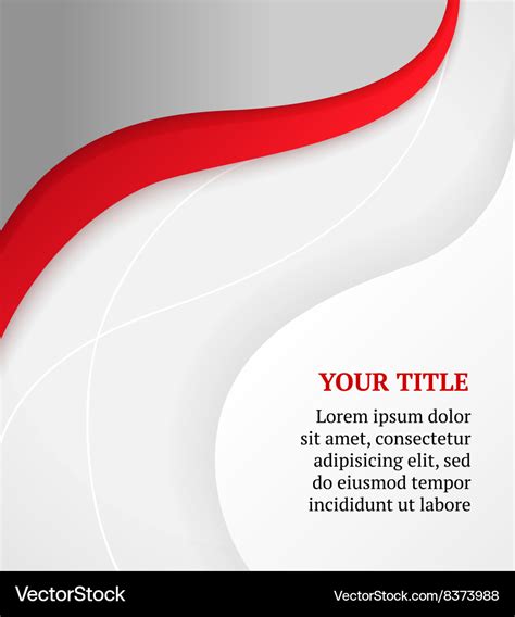 Red and gray business background brochure design Vector Image