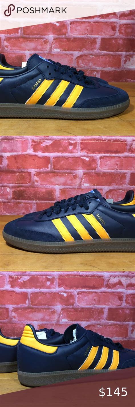 Adidas Originals Samba Og Navy Blue Orange Shoes