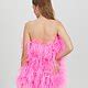 Aston Shocking Pink Ostrich Feather Dress For Cocktail Party Dress