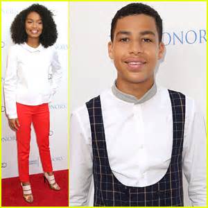 Black Ishs Yara Shahidi Marcus Scribner Step Out For Television