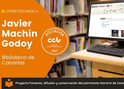 Sello CCB 2021 entrevista a Javier Machín Biblioteca de Canarias