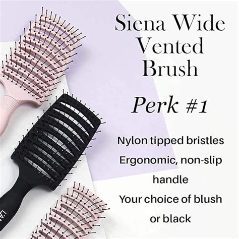 Lange Hair Siena Wide Curved Vented Hair Brushdetangle