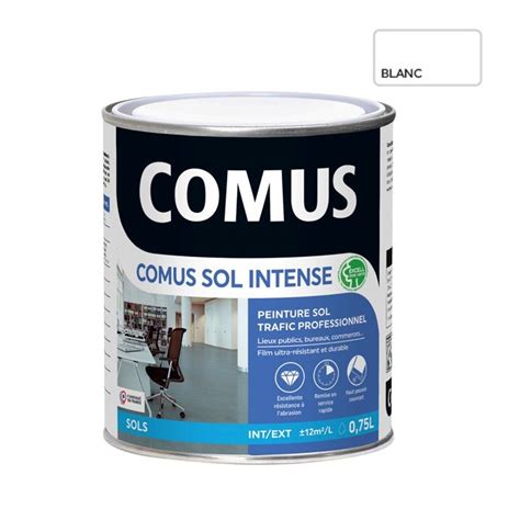 COMUS SOL INTENSE BLANC 0 75 L Peinture sols intérieurs et extérieurs