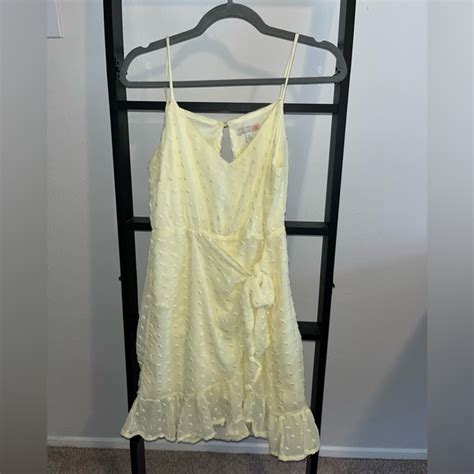 Gianni Bini Dresses Gianni Bini Yellow Polka Dot Dress Poshmark