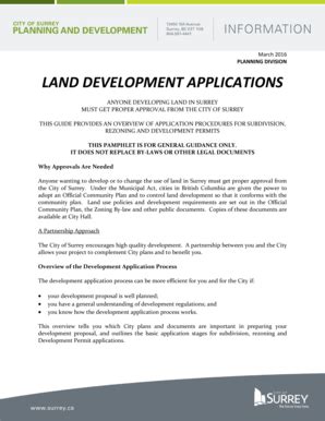 Fillable Online Planning Division Land Development Applications Fax