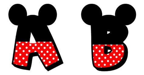 Letras Disney Abecedario Moldes De Letras De Mickey Mouse Para Imprimir