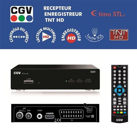 D Codeur R Cepteur Tnt Hd Cgv Etimo Stl P Enregistreur Sur Cl