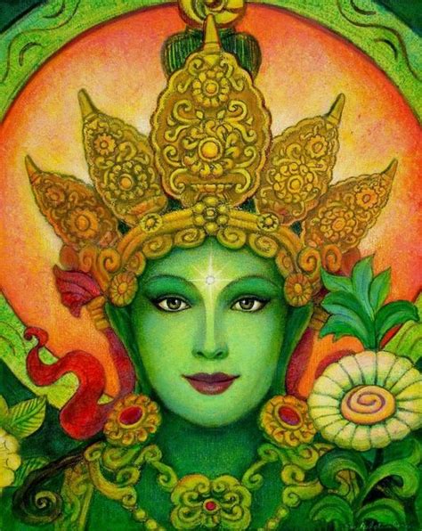 Green Tara Tibetan Goddess Of Compassion The Goddess Tara Is