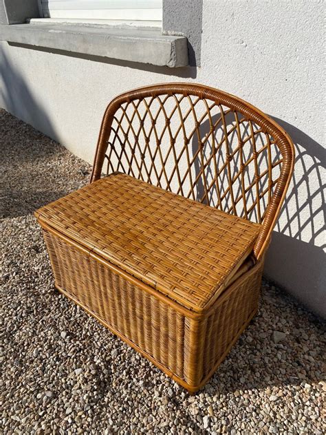 Mobilier Vintage Banc Coffre Osier Coffre Osier Okgo Net