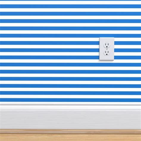 Blue and white, white stripes, blue Wallpaper