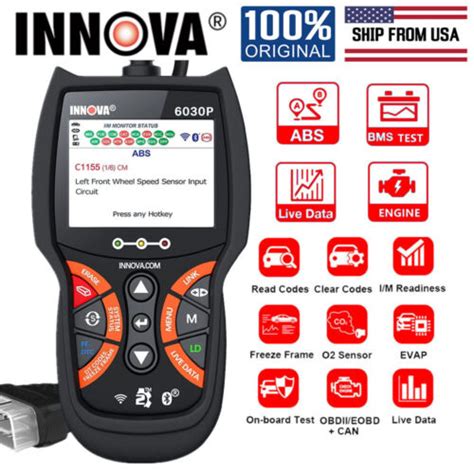 Innova 6030p Check Abs Engine Battery Auto Obd2 Diagnostic Scanner Code Reader Ebay