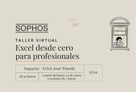 Taller Excel Desde Cero Para Principiantes Sophos