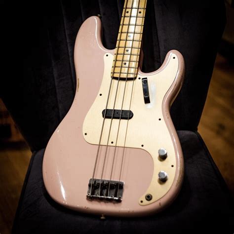 This Fender 59 P Bass Relic Shell Pink E Bass Is Incredible Simple Yet Fascinating A Single