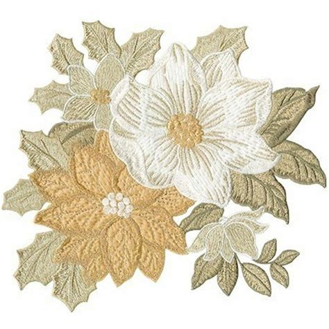 Anita Goodesign Regal Poinsettias Embroidery Machine Designs Cd Etsy