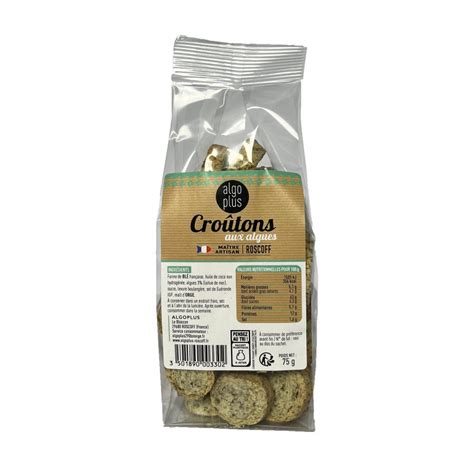 Sachet De Croûtons Aux Algues Algoplus Comptoir De La Mer