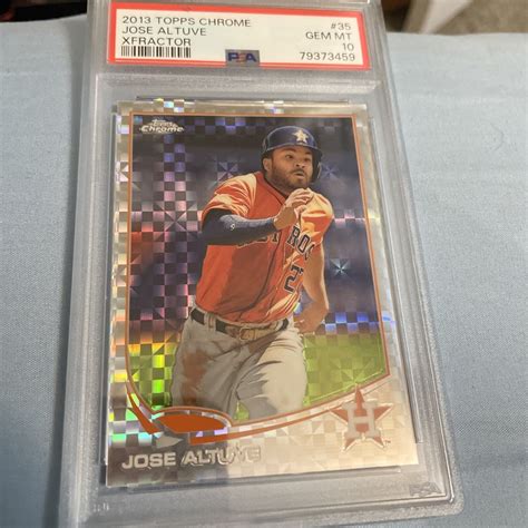 Topps Chrome Jose Altuve Rc Rookie Xfractor Psa Gem Mt Astros