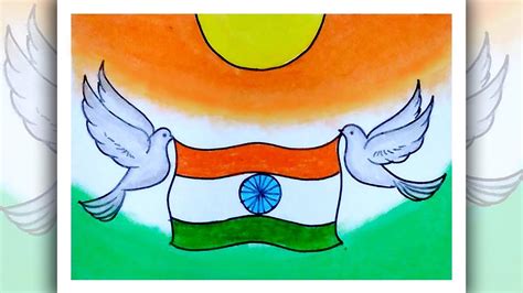 Easy Drawing For Beginners Independence Day Drawing Youtube