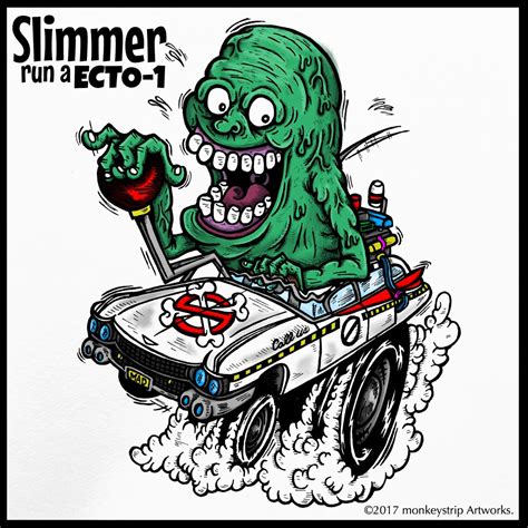 Slimer Ghostbusters Drawing | Free download on ClipArtMag