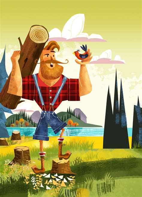 Paul Bunyan And Babe On Behance