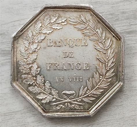 France Jeton En Argent Banque De France An Viii Catawiki