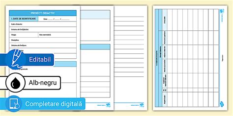 proiect de lectie model proiect didactic model