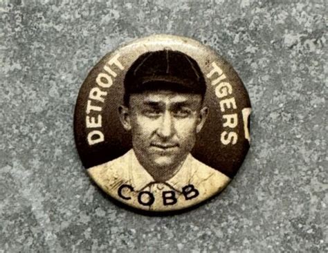 Sweet Caporal Ty Cobb Pin Detroit Tigers Ebay