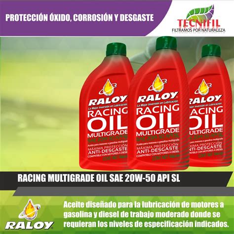 CATÁLOGO DE ACEITES RALOY COLOMBIA TECNIFIL