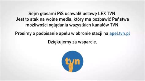 Lex Tvn Apel Do Prezydenta Andrzeja Dudy O Weto Ws Ustawy Lextvn Cda