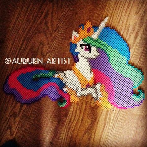 Mlp Princess Celestia Perler Beads By Auburnartist Monica Gionet