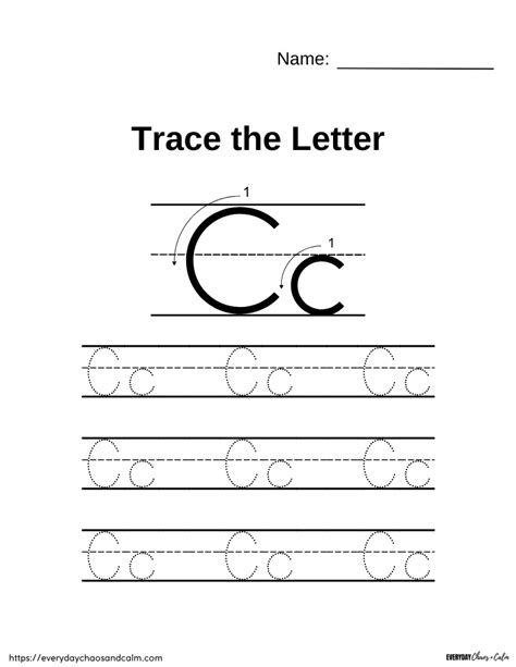 Free Printable Letter C Worksheets