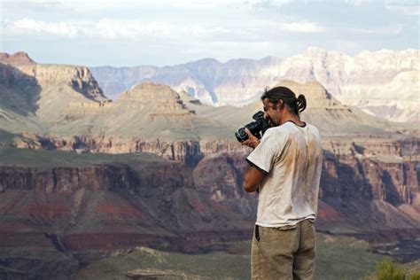 Photographer Shooting Grand Canyon Stock Image Image 27669065