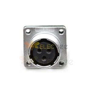 WF20 5pin TI ZG Metal Flange Jack With Cap Panel Mount IP65 Male Plug