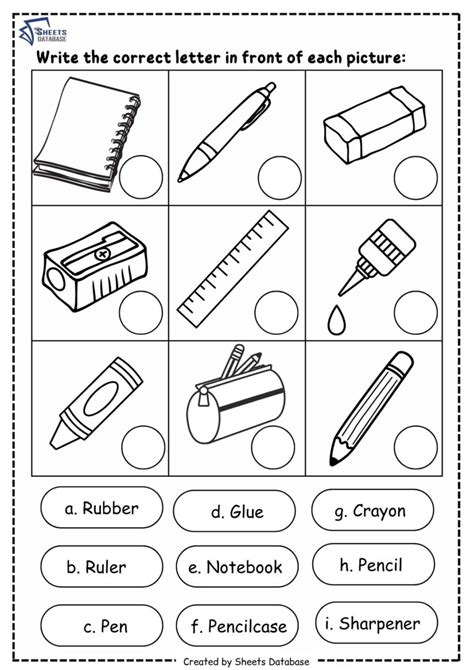 Vocabulary Worksheets – Sheets