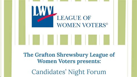 League Of Women Voters Candidates Night April Youtube