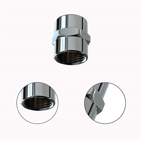 Bathroom Brass Chromed Pipe Coupling | FANOVO Manufacturer
