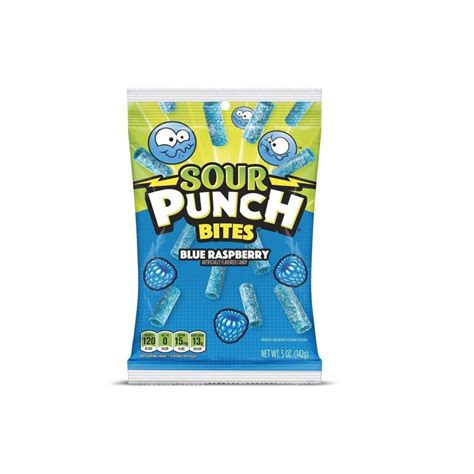 Sour Punch Blue Raspberry Bites 142g Us Food Ihr Online Shop Für